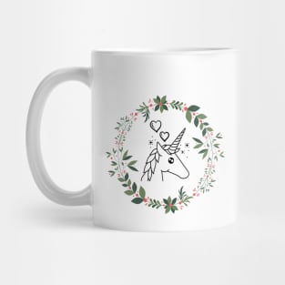 Unicorn With Hearts Mug